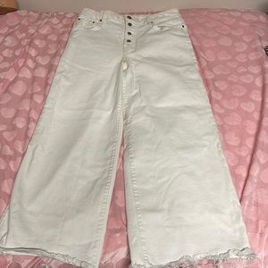 White Wide Leg Pants